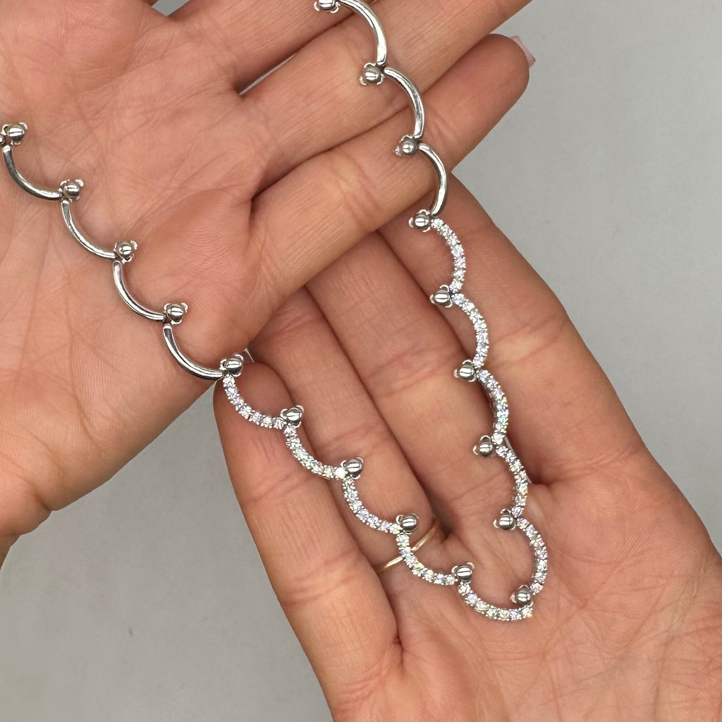 18K White Gold Diamond Necklace – 2.10ct Diamonds DN110 ILTJ