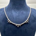 18K White Gold Diamond Necklace – 3.50ct Diamonds DN027 NJJJ
