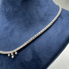 18K White Gold Diamond Necklace – 3.50ct Diamonds DN027 NJJJ