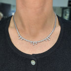 18K White Gold Diamond Necklace – 3.50ct Diamonds DN027 NJJJ