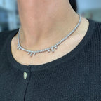 18K White Gold Diamond Necklace – 3.50ct Diamonds DN027 NJJJ