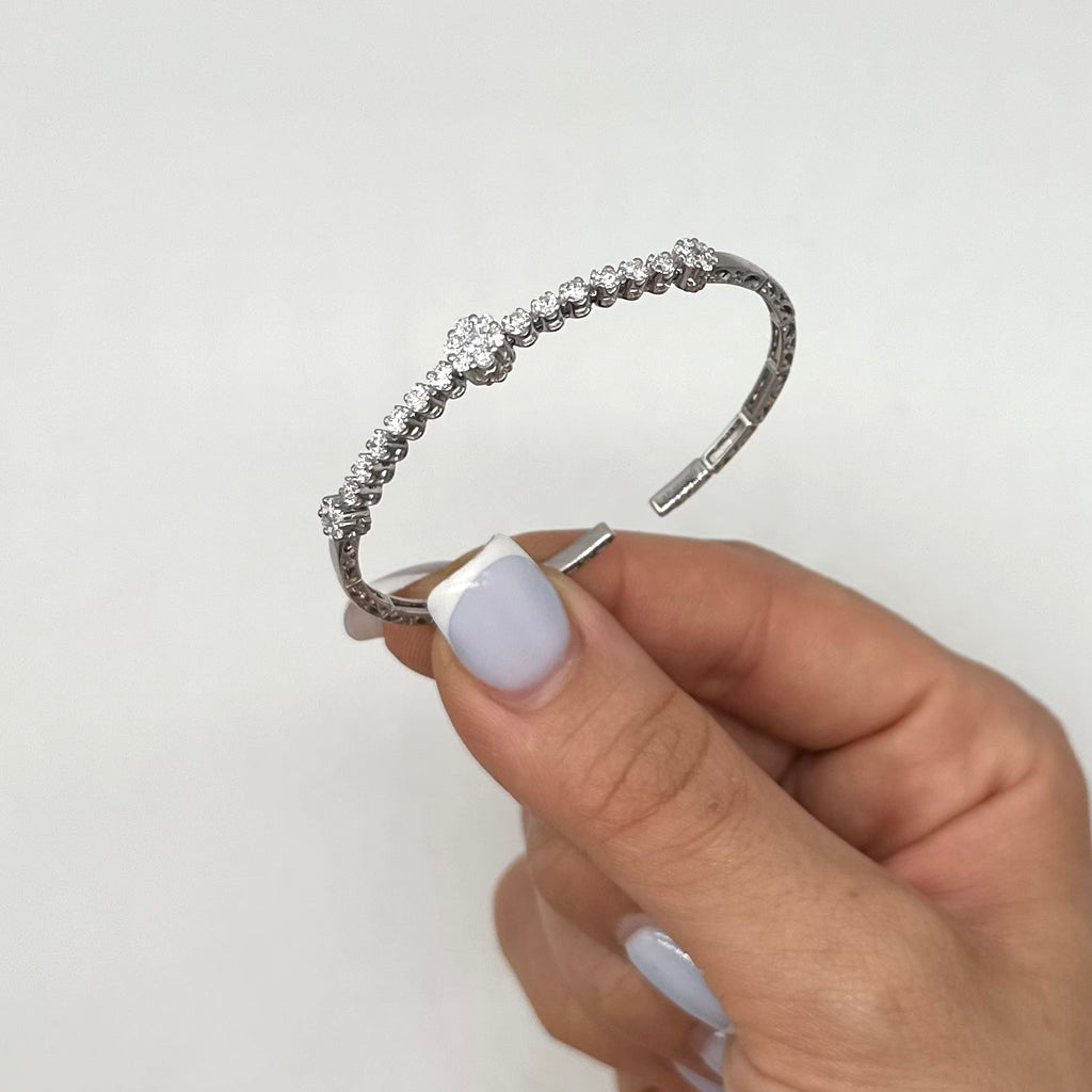 18K White Gold Diamond Bracelet – 1.38 CT PJB4031