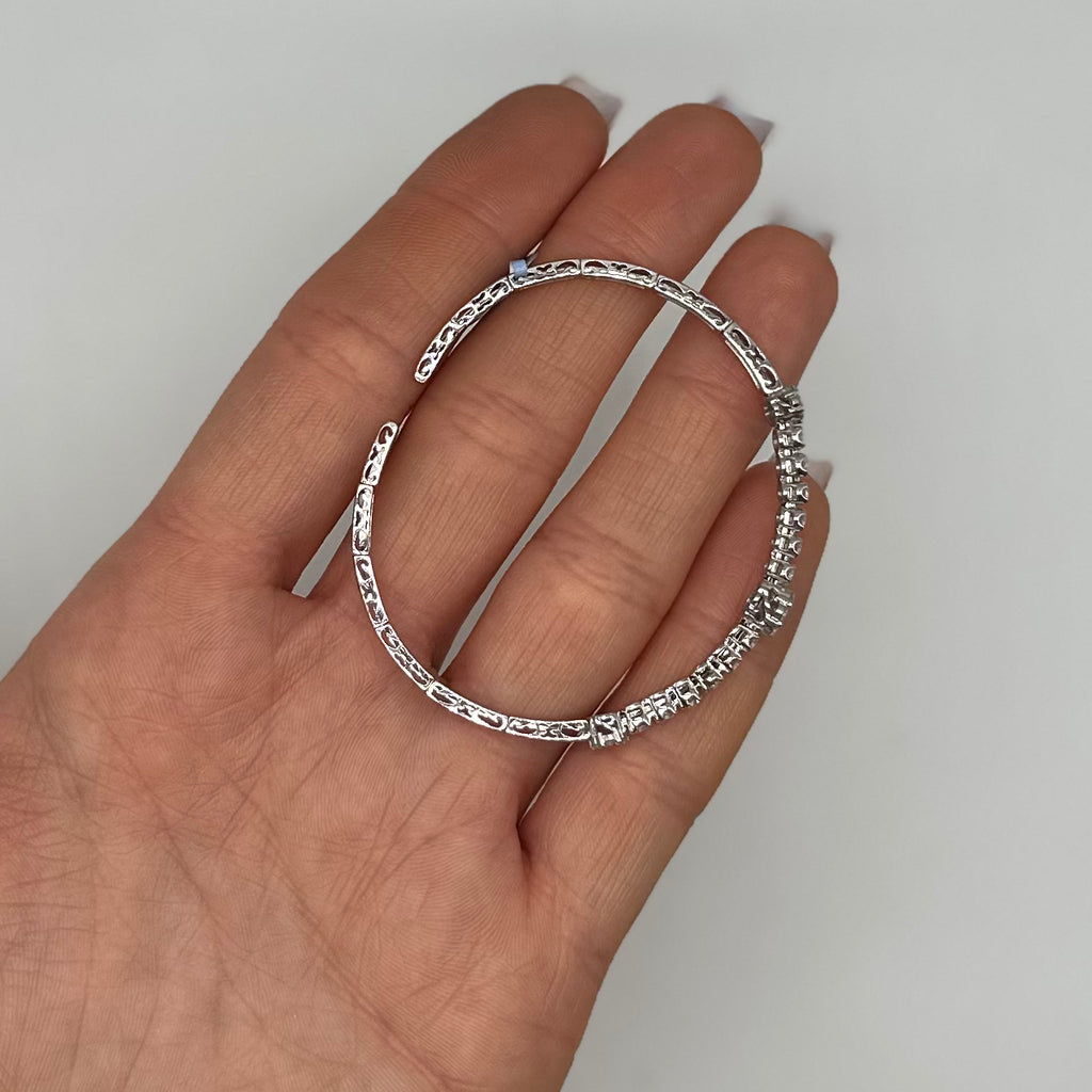 18K White Gold Diamond Bracelet – 1.38 CT PJB4031