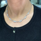 14K White Gold Diamond Necklace – 4.53ct Diamonds DN017 AJJJ