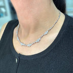 14K White Gold Diamond Necklace – 4.53ct Diamonds DN017 AJJJ
