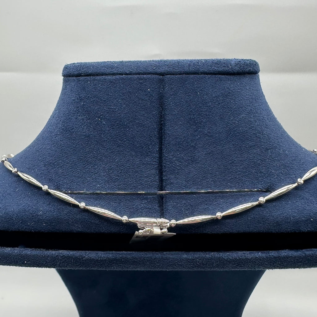 14K White Gold Diamond Necklace – 4.53ct Diamonds DN017 AJJJ
