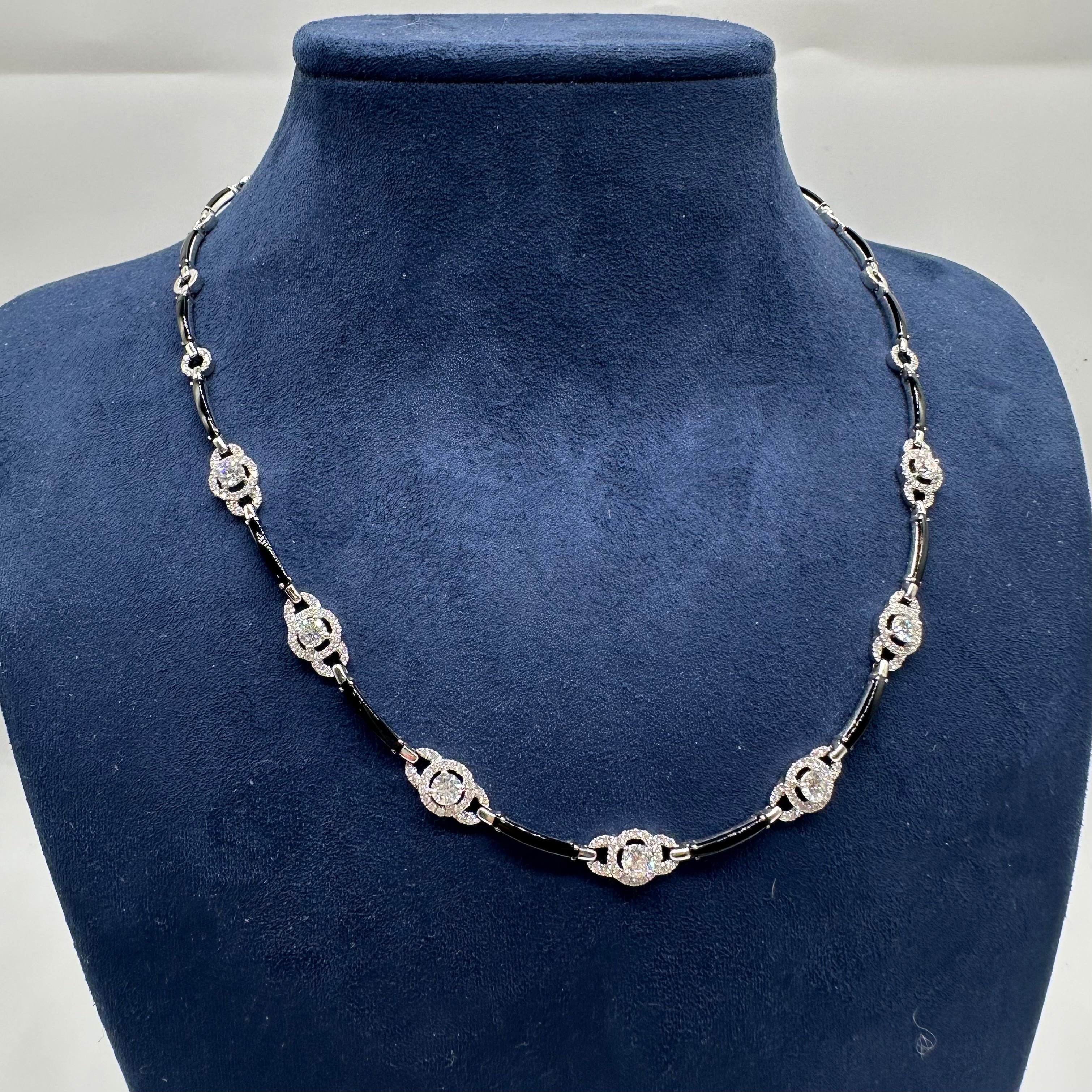 18K White Gold Diamond Necklace – 2.31ct Diamonds DN0028 NIEJ