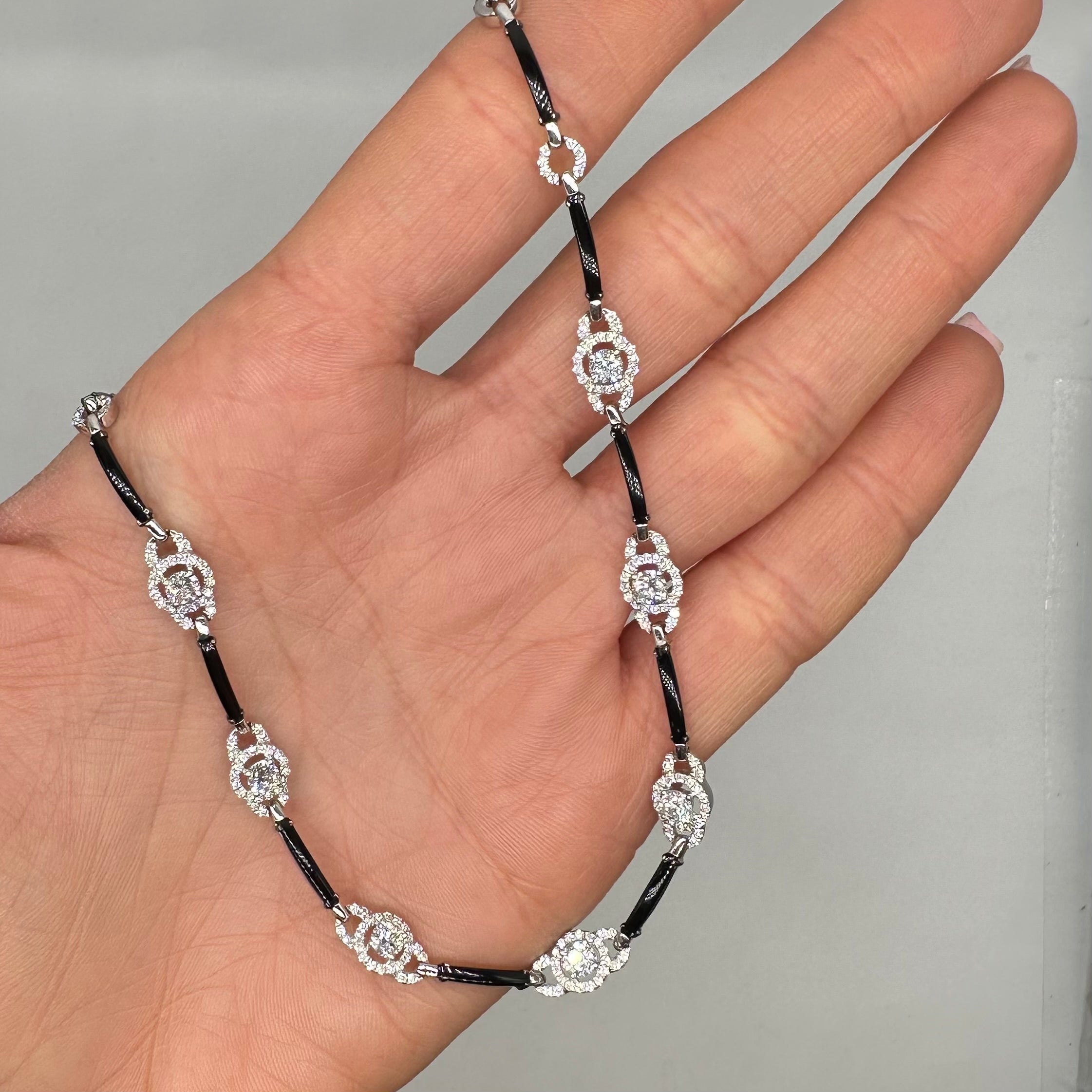 18K White Gold Diamond Necklace – 2.31ct Diamonds DN0028 NIEJ