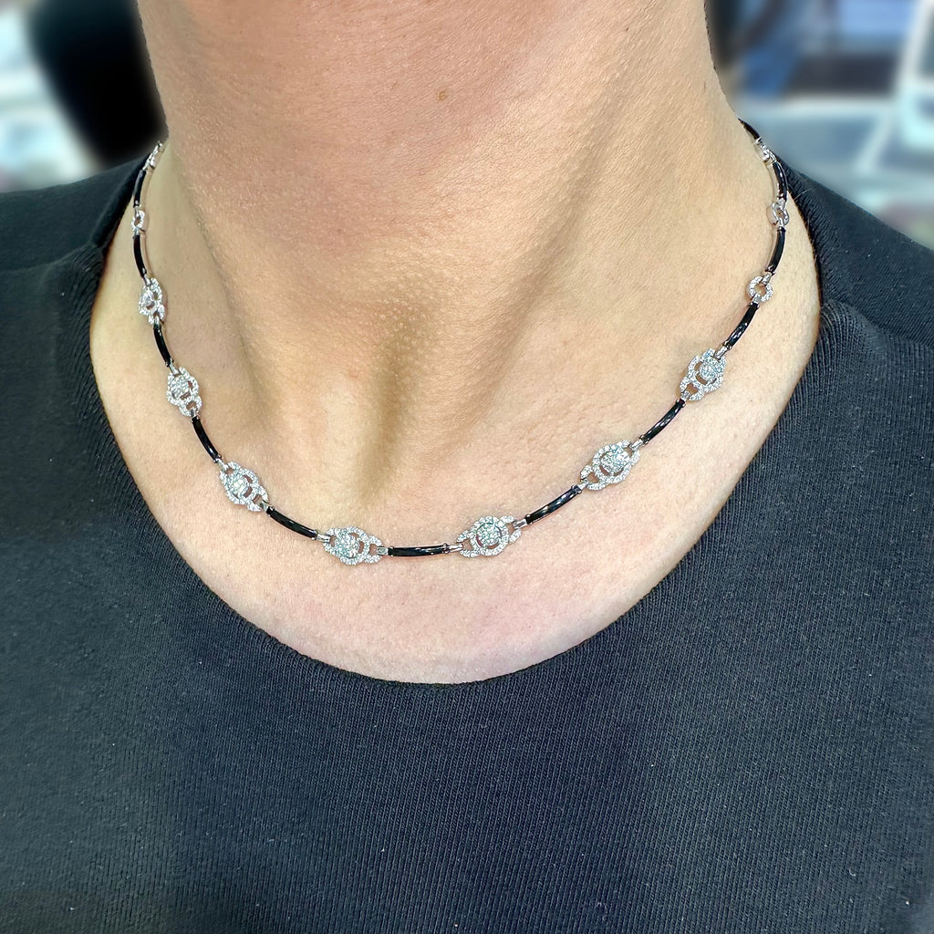18K White Gold Diamond Necklace – 2.31ct Diamonds DN0028 NIEJ