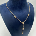 18K Yellow Gold Diamond Drop Necklace – 4.70 CT Diamonds NK02169