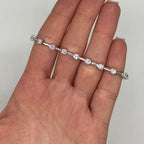 14K White Gold 3.04CT Diamond Bracelet