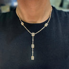 18K Yellow Gold Diamond Drop Necklace – 4.70 CT Diamonds NK02169