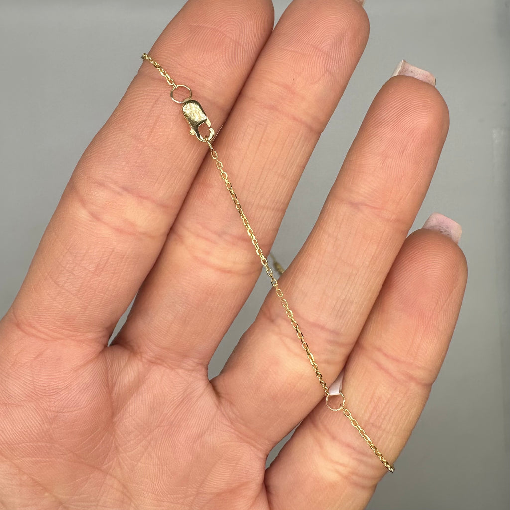 18K Yellow Gold Butterfly Diamond Necklace ITTJ