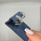 14K White Gold 2.42 Ct Diamond Earrings