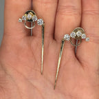 14K Yellow Gold 1.44CT Diamond Drop Earrings YKE00286-003 GIJJ __etsy:8120039101