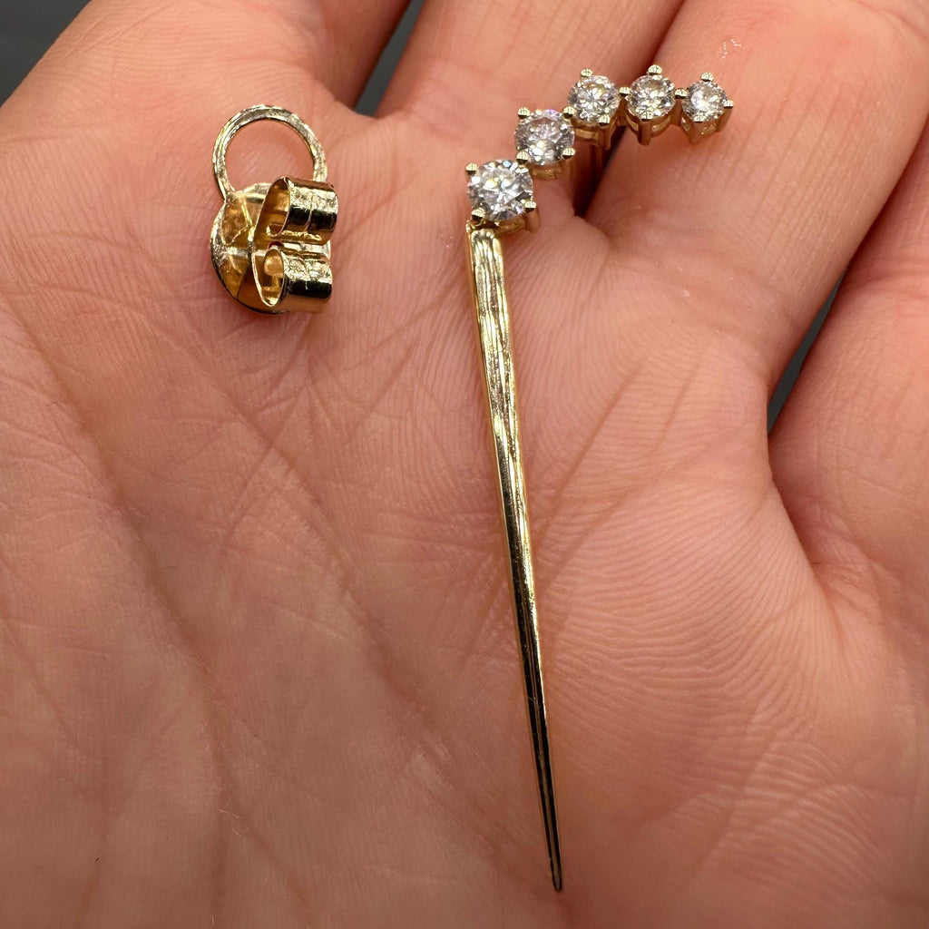 14K Yellow Gold 1.44CT Diamond Drop Earrings YKE00286-003 GIJJ __etsy:8072118592