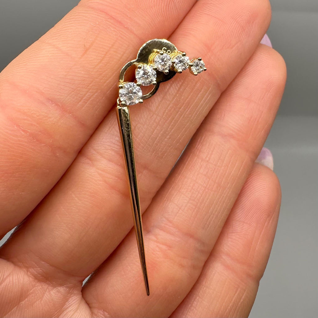 14K Yellow Gold 1.44CT Diamond Drop Earrings YKE00286-003 GIJJ __etsy:8072198120