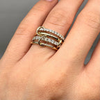 14K Yellow Gold 1.96CT Diamond Link Ring PJR68332A-2-001 GGNN __etsy:8120171075