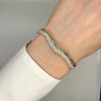 14K Yellow Gold Diamond Pave Bangle Bracelet – 2.54CT Natural Round Diamonds PJB6397-001 __etsy:8116060973
