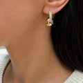 14K Yellow Gold Natural Diamond Earrings – 0.87CT G/VS2 KVE00328-012 IAEJ __etsy:8064568720