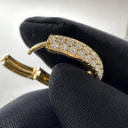 14K Yellow Gold Natural Diamond Earrings – 0.87CT G/VS2 KVE00328-012 IAEJ __etsy:8112413427