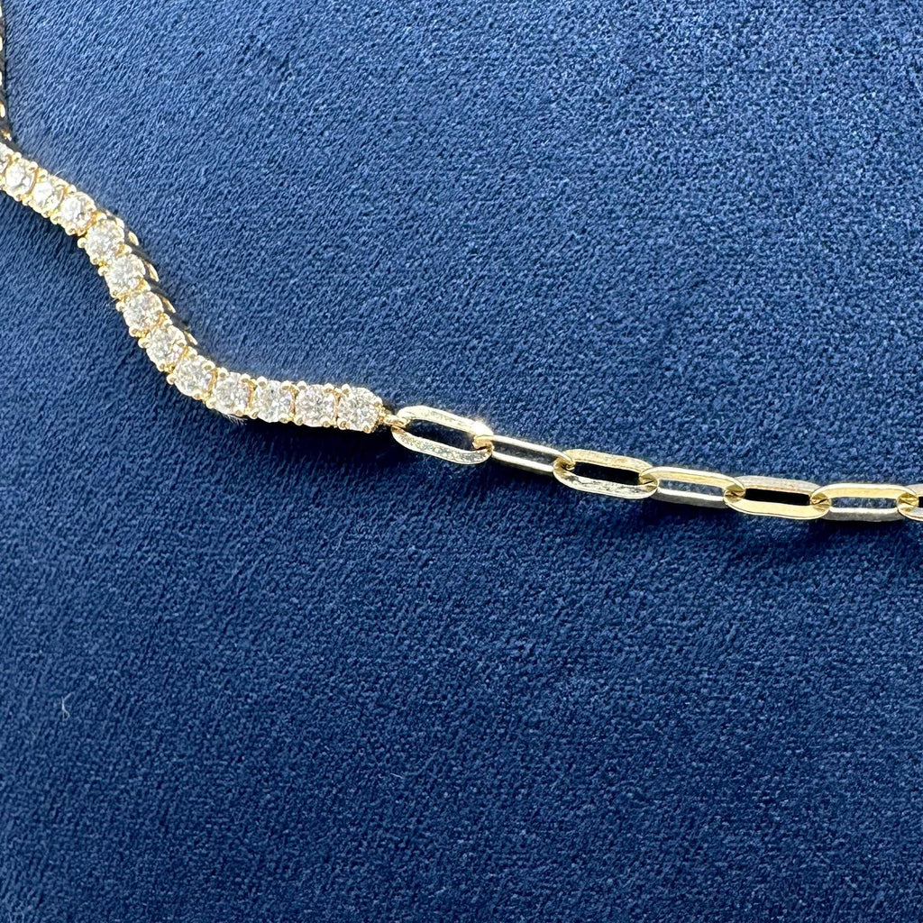 14K Yellow Gold Natural Diamond Necklace – 2.45CT F-G / VS2-SI1 KVN00388-001 __etsy:8116299801