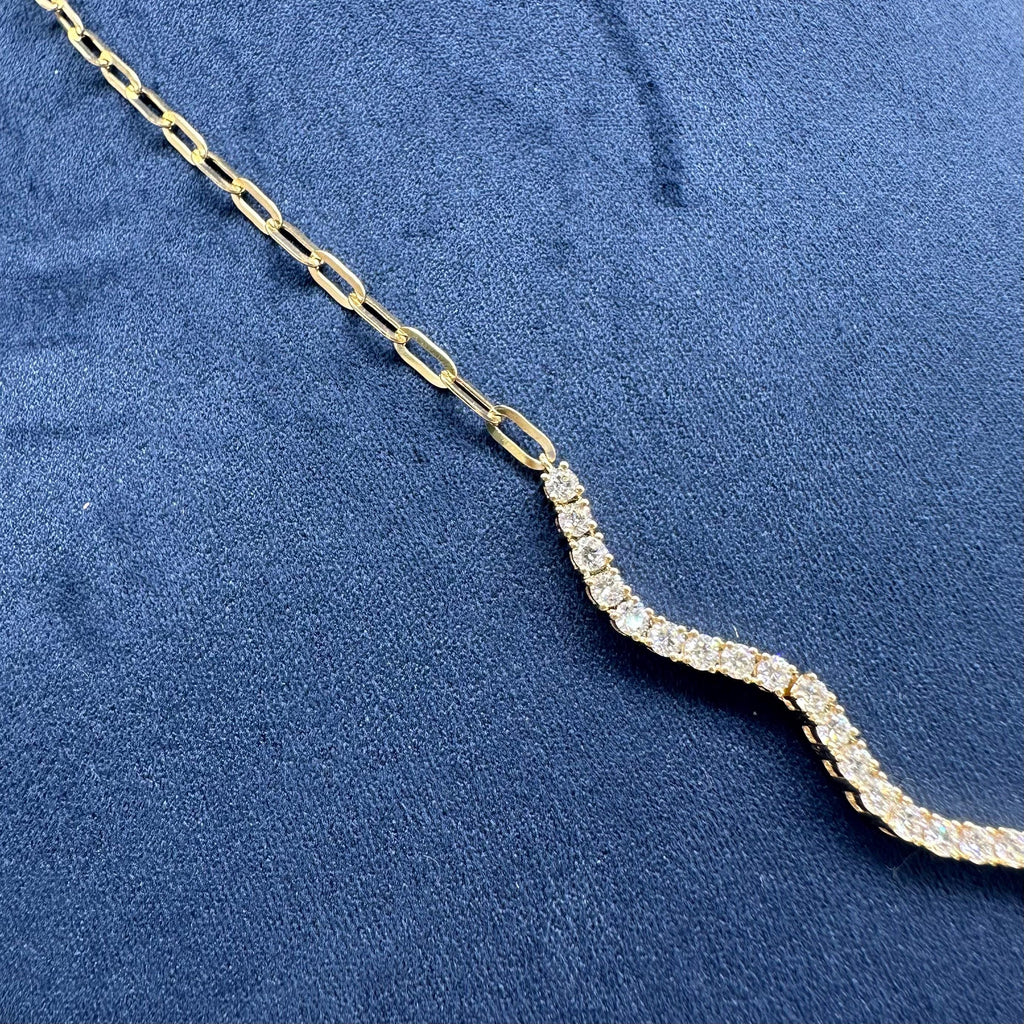 14K Yellow Gold Natural Diamond Necklace – 2.45CT F-G / VS2-SI1 KVN00388-001 __etsy:8116300063