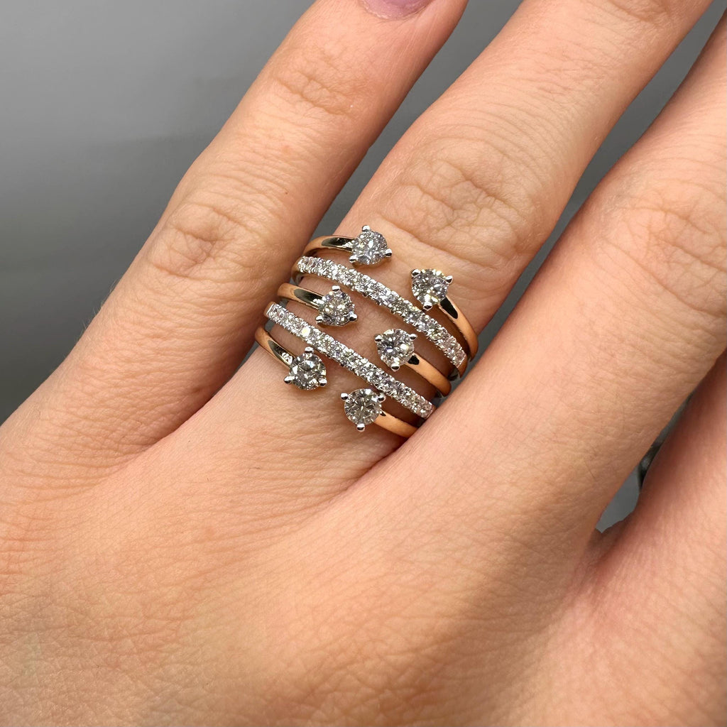 14K Yellow Gold Natural Diamond Ring – 1.19CT G/VS2 PJR6300-003 ISZE __etsy:8112617347