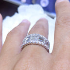 2.50 CT Baguette and Round Diamonds Statement Ring DR050