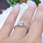 0.73CT Solitaire Round Diamond Engagement Ring RDER178