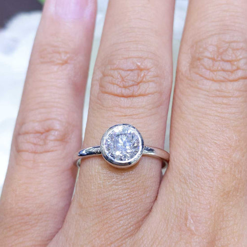 0.73CT Solitaire Round Diamond Engagement Ring RDER178