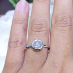 0.73CT Solitaire Round Diamond Engagement Ring RDER178