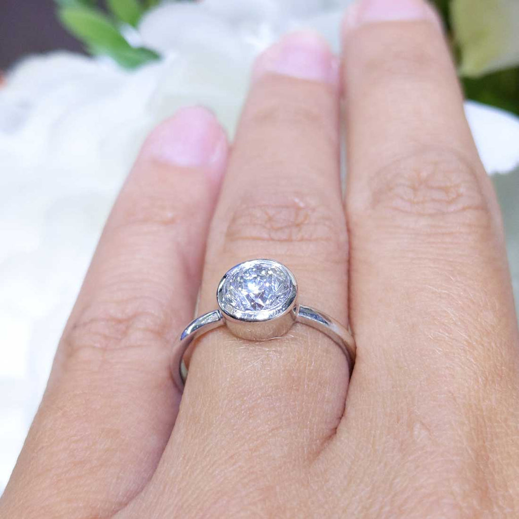 0.73CT Solitaire Round Diamond Engagement Ring RDER178