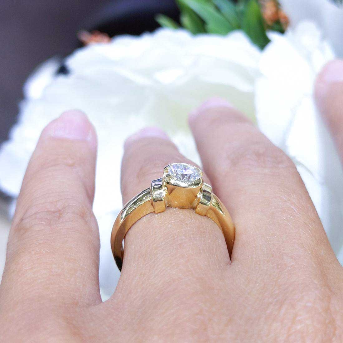 0.60CT Solitaire Round Engagement Ring RDER035