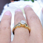 14K Yellow Gold Solitaire Diamond Engagement Ring – 0.60CT | RDER035