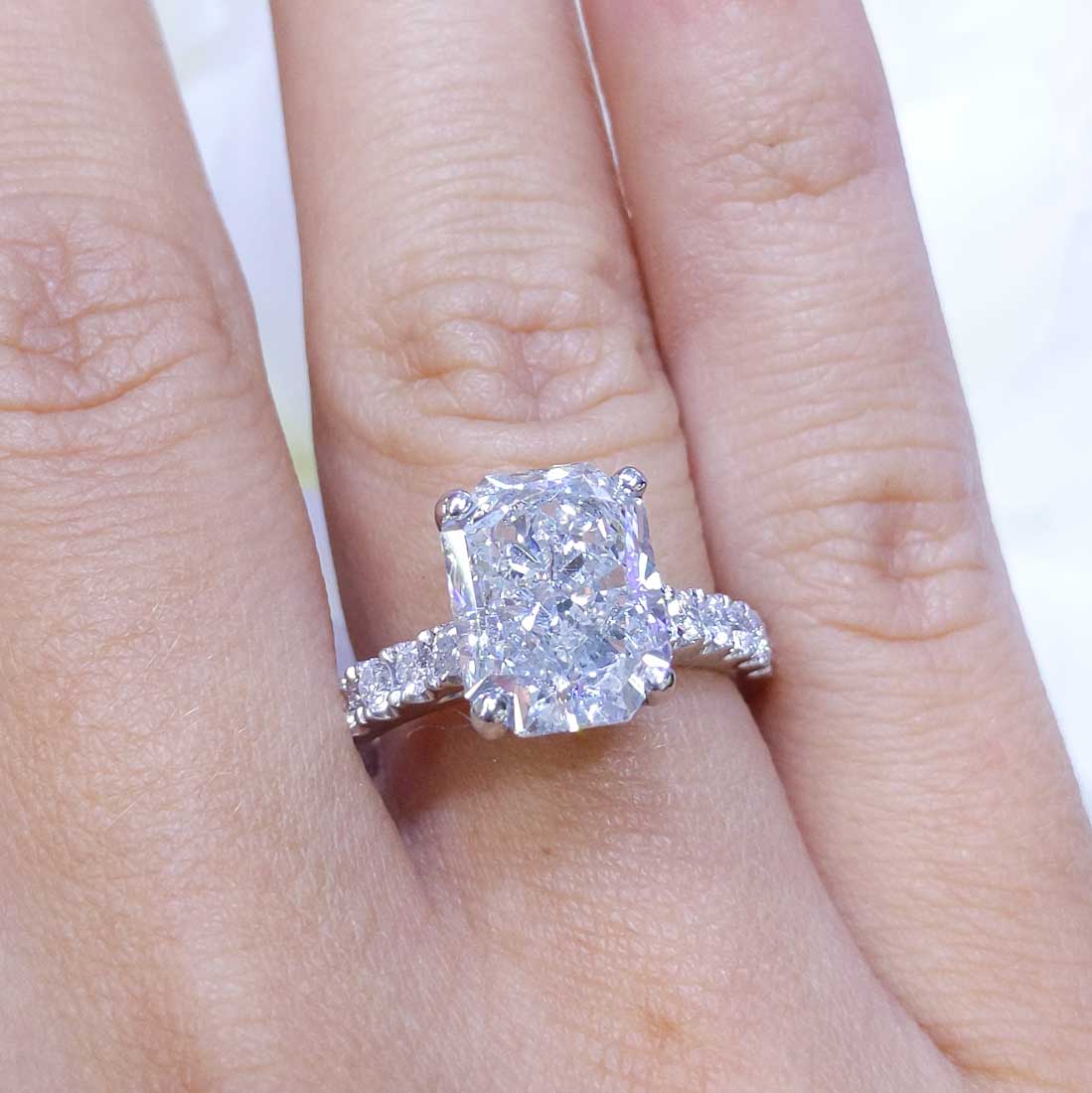 AGI Certified 4.50CT LG CE Diamond Engagement Ring RADER010
