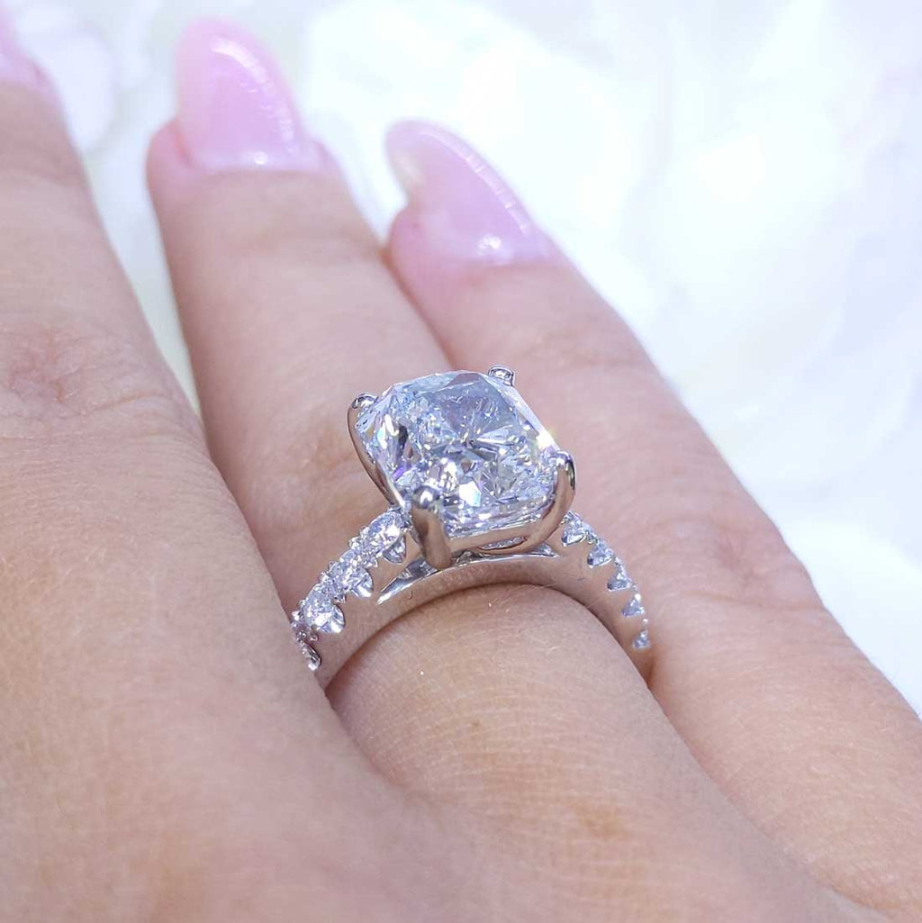 AGI Certified 4.50CT LG CE Diamond Engagement Ring RADER010