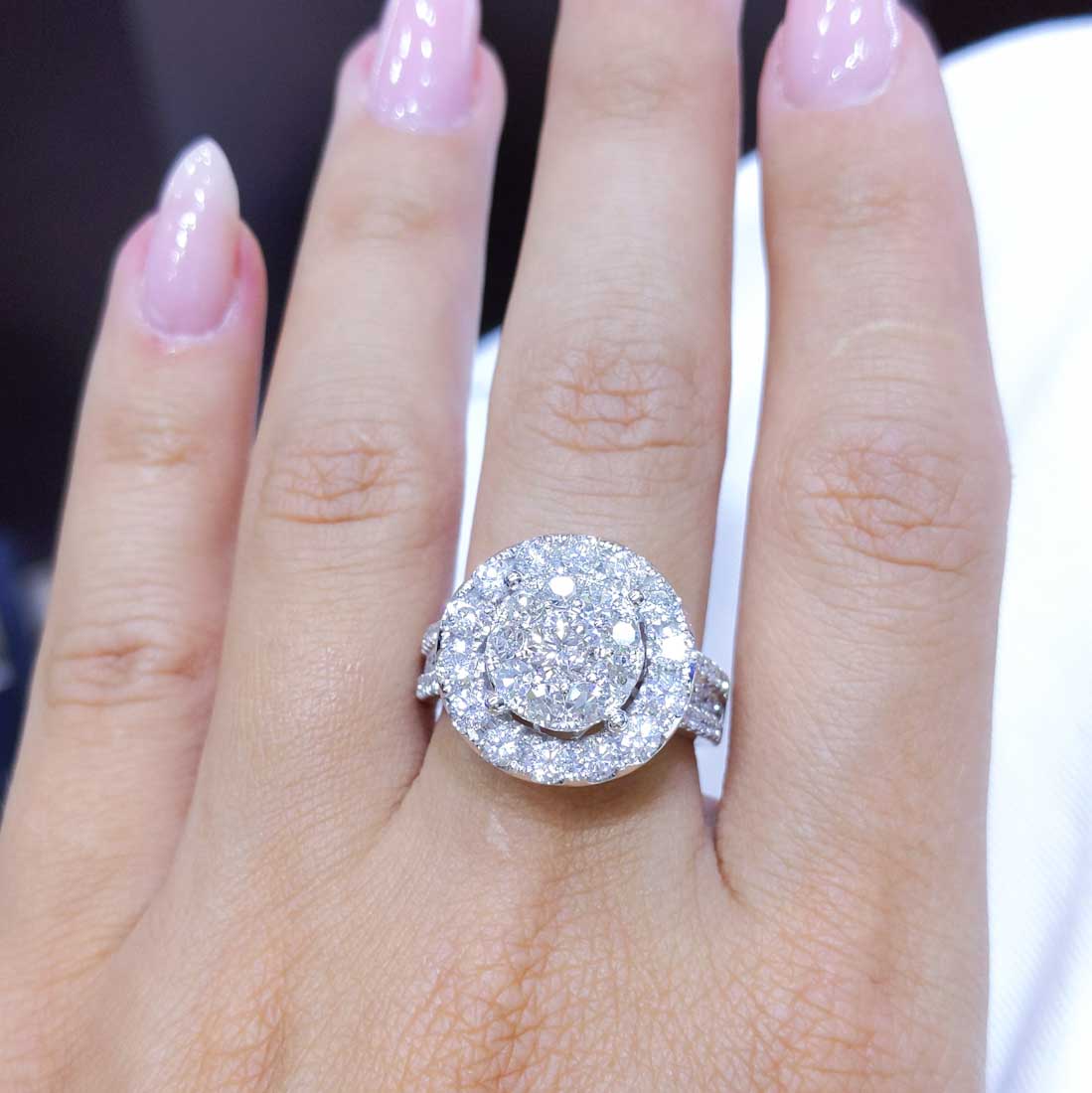 3.00 CT Diamond Statement Ring DR046