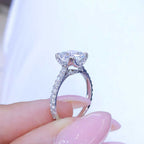AGI Certified 2.03CT CE Cushion Cut Diamond Engagement Ring CUSHDR0014
