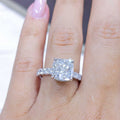 EGL Certified 3.28CT CE Cushion Cut Diamond Engagement Ring CUSHDR0015