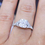 EGL Certified 1.20 CT CE Cushion Cut Diamond Engagement Ring CUSHDR010