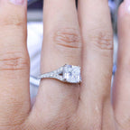 EGL Certified 1.20 CT CE Cushion Cut Diamond Engagement Ring CUSHDR010