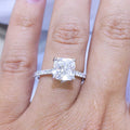 AGI Certified 2.49CT CE Cushion Cut Engagement Ring CUSHDR0020