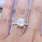 AGI Certified 2.49CT CE Cushion Cut Engagement Ring CUSHDR0020
