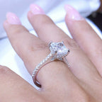 AGI Certified 2.49CT CE Cushion Cut Engagement Ring CUSHDR0020