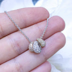 1.44ct Diamond in 18K Rose, White and Yellow Gold Pendant