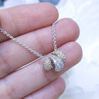 1.44ct Diamond in 18K Rose, White and Yellow Gold Pendant