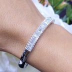 2.90CT Round & Baguette Diamond Bangle PJB52864A