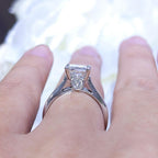 1.25CT CE Princess Cut Diamond Engagement Ring | DR455