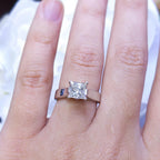 1.25CT CE Princess Cut Diamond Engagement Ring | DR455